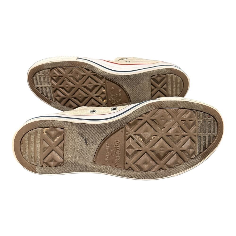Converse Chuck Taylor All Star Ox Low Top Cream Canvas Sneakers Women’s 8.5 - Picture 9 of 9